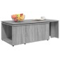 vidaXL Mesa de centro de madera contrachapada gris Sonoma 150x50x35 cm vidaXL Mesa de centro de madera contrachapada gris Sonoma 150x50x35 cm