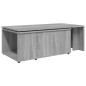 vidaXL Mesa de centro de madera contrachapada gris Sonoma 150x50x35 cm vidaXL Mesa de centro de madera contrachapada gris Sonoma 150x50x35 cm