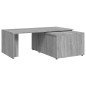 vidaXL Mesa de centro de madera contrachapada gris Sonoma 150x50x35 cm vidaXL Mesa de centro de madera contrachapada gris Sonoma 150x50x35 cm