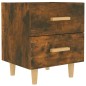 vidaXL Mesita de noche color roble ahumado 40x35x47,5 cm vidaXL Mesita de noche color roble ahumado 40x35x47,5 cm