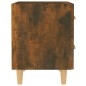 vidaXL Mesita de noche color roble ahumado 40x35x47,5 cm vidaXL Mesita de noche color roble ahumado 40x35x47,5 cm