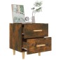 vidaXL Mesita de noche color roble ahumado 40x35x47,5 cm vidaXL Mesita de noche color roble ahumado 40x35x47,5 cm