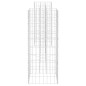 vidaXL Jardinera de gaviones forma de H alambre de acero 260x40x100 cm