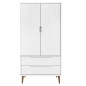 vidaXL Armario MOLDE madera maciza de pino blanco 90x55x175 cm vidaXL Armario MOLDE madera maciza de pino blanco 90x55x175 cm