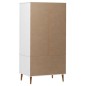 vidaXL Armario MOLDE madera maciza de pino blanco 90x55x175 cm vidaXL Armario MOLDE madera maciza de pino blanco 90x55x175 cm