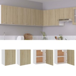 vidaXL Armarios colgantes 2 uds contrachapada roble Sonoma 50x31x60 cm