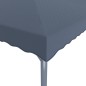 vidaXL Cenador gris antracita aluminio 300x300 cm vidaXL Cenador gris antracita aluminio 300x300 cm