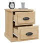 vidaXL Mesitas de noche 2 uds contrachapada roble Sonoma 39x39x47,5 cm vidaXL Mesitas de noche 2 uds contrachapada roble Sonoma 39x39x47,5 cm