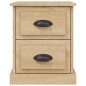 vidaXL Mesitas de noche 2 uds contrachapada roble Sonoma 39x39x47,5 cm vidaXL Mesitas de noche 2 uds contrachapada roble Sonoma 39x39x47,5 cm