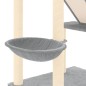 vidaXL Árbol rascador para gatos suelo a techo gris claro 277-303 cm vidaXL Árbol rascador para gatos suelo a techo gris claro 277-303 cm