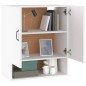 vidaXL Armario de pared madera contrachapada blanco 60x31x70 cm vidaXL Armario de pared madera contrachapada blanco 60x31x70 cm