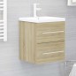 vidaXL Armario para lavabo contrachapada color roble 41x38,5x48 cm vidaXL Armario para lavabo contrachapada color roble 41x38,5x48 cm