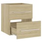 vidaXL Armario para lavabo contrachapada color roble 41x38,5x48 cm vidaXL Armario para lavabo contrachapada color roble 41x38,5x48 cm