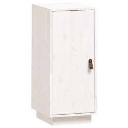 vidaXL Aparador de madera maciza de pino blanco 34x40x75 cm