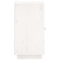vidaXL Aparador de madera maciza de pino blanco 34x40x75 cm vidaXL Aparador de madera maciza de pino blanco 34x40x75 cm