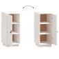 vidaXL Aparador de madera maciza de pino blanco 34x40x75 cm vidaXL Aparador de madera maciza de pino blanco 34x40x75 cm