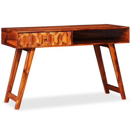 vidaXL Escritorio de madera maciza de sheesham 118x50x76 cm