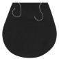 vidaXL Conjunto de alfombrillas de baño de tela 3 piezas antracita vidaXL Conjunto de alfombrillas de baño de tela 3 piezas antracita