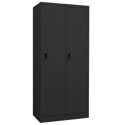 vidaXL Armario de acero gris antracita 80x50x180 cm
