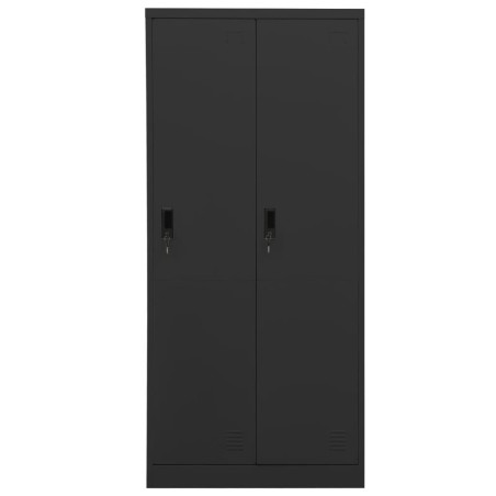 vidaXL Armario de acero gris antracita 80x50x180 cm