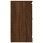 vidaXL Aparador de madera contrachapada roble marrón 70x35,5x67,5 cm