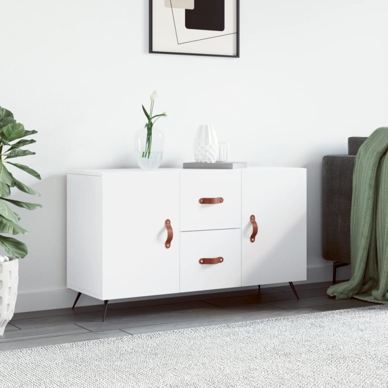 vidaXL Aparador de madera de ingeniería blanco 100x36x60 cm vidaXL Aparador de madera de ingeniería blanco 100x36x60 cm