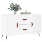 vidaXL Aparador de madera de ingeniería blanco 100x36x60 cm vidaXL Aparador de madera de ingeniería blanco 100x36x60 cm