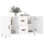 vidaXL Aparador de madera de ingeniería blanco 100x36x60 cm vidaXL Aparador de madera de ingeniería blanco 100x36x60 cm