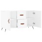 vidaXL Aparador de madera de ingeniería blanco 100x36x60 cm vidaXL Aparador de madera de ingeniería blanco 100x36x60 cm