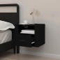 vidaXL Mesita de noche de pared negro 50x36x40 cm vidaXL Mesita de noche de pared negro 50x36x40 cm