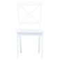 vidaXL Sillas de comedor 4 unidades madera maciza de caucho blanco vidaXL Sillas de comedor 4 unidades madera maciza de caucho blanco
