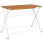 vidaXL Mesa de cafetería plegable madera acacia y acero 100x54x71 cm vidaXL Mesa de cafetería plegable madera acacia y acero 100x54x71 cm