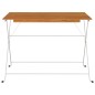 vidaXL Mesa de cafetería plegable madera acacia y acero 100x54x71 cm vidaXL Mesa de cafetería plegable madera acacia y acero 100x54x71 cm
