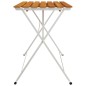 vidaXL Mesa de cafetería plegable madera acacia y acero 100x54x71 cm vidaXL Mesa de cafetería plegable madera acacia y acero 100x54x71 cm