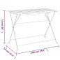 vidaXL Mesa de cafetería plegable madera acacia y acero 100x54x71 cm vidaXL Mesa de cafetería plegable madera acacia y acero 100x54x71 cm