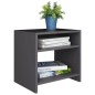 vidaXL Mesitas de noche 2 uds madera contrachapada gris 40x30x40 cm vidaXL Mesitas de noche 2 uds madera contrachapada gris 40x30x40 cm