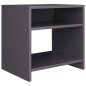 vidaXL Mesitas de noche 2 uds madera contrachapada gris 40x30x40 cm vidaXL Mesitas de noche 2 uds madera contrachapada gris 40x30x40 cm