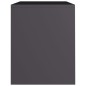 vidaXL Mesitas de noche 2 uds madera contrachapada gris 40x30x40 cm vidaXL Mesitas de noche 2 uds madera contrachapada gris 40x30x40 cm