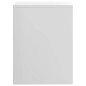 vidaXL Mesita de noche madera contrachapada blanco brillo 40x30x40 cm vidaXL Mesita de noche madera contrachapada blanco brillo 40x30x40 cm