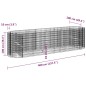 vidaXL Arriate de gaviones de hierro galvanizado 400x100x100 cm vidaXL Arriate de gaviones de hierro galvanizado 400x100x100 cm