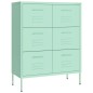 vidaXL Armario de almacenamiento acero mint 80x35x101,5 cm vidaXL Armario de almacenamiento acero mint 80x35x101,5 cm