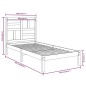 vidaXL Estructura de cama madera maciza negro 100x200 cm vidaXL Estructura de cama madera maciza negro 100x200 cm