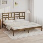 vidaXL Estructura de cama madera maciza de pino marrón miel 200x200 cm