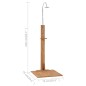 vidaXL Ducha de jardín de madera maciza de teca 75x75x210 cm vidaXL Ducha de jardín de madera maciza de teca 75x75x210 cm