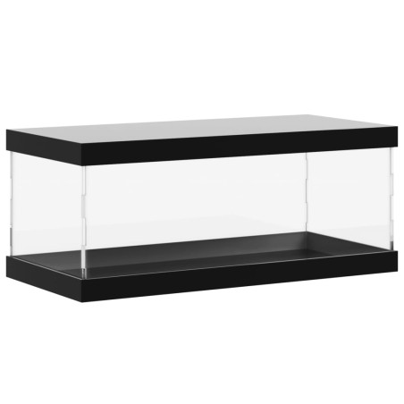 vidaXL Caja de exposición acrílico transparente 34x16x14 cm