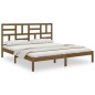 vidaXL Estructura de cama madera maciza de pino marrón miel 200x200 cm
