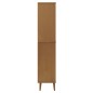 vidaXL Librería MOLDE madera maciza de pino marrón 85x35x170,5 cm