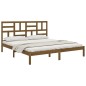 vidaXL Estructura de cama madera maciza de pino marrón miel 200x200 cm