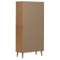 vidaXL Librería MOLDE madera maciza de pino marrón 85x35x170,5 cm