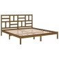 vidaXL Estructura de cama madera maciza de pino marrón miel 200x200 cm